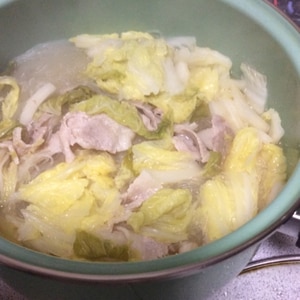 ピェンロー　白菜と干椎茸と豚肉と春雨の簡単すぎる鍋